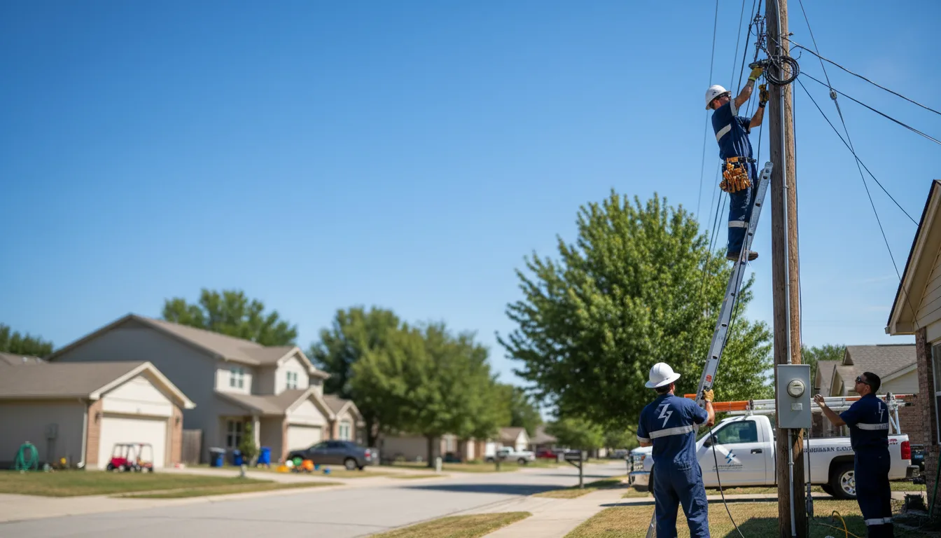 Residential electrician providing installation services in Bedford, VA